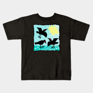 Blackbird Snow Day Kids T-Shirt